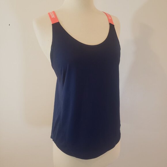 Nike Navy Vented Racerback Strap Tank Top - Picture 1 of 11